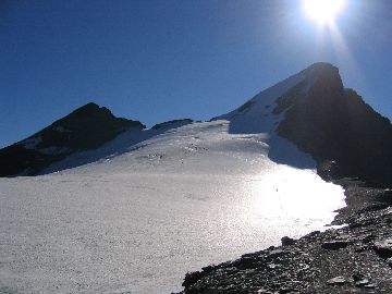Le glacier et l'aiguille de la grande Sassière