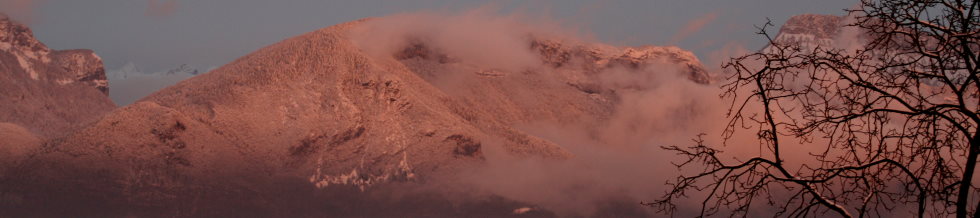 Le mont Veyrier en hiver